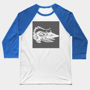 grey boho possum opossum ecopop Baseball T-Shirt